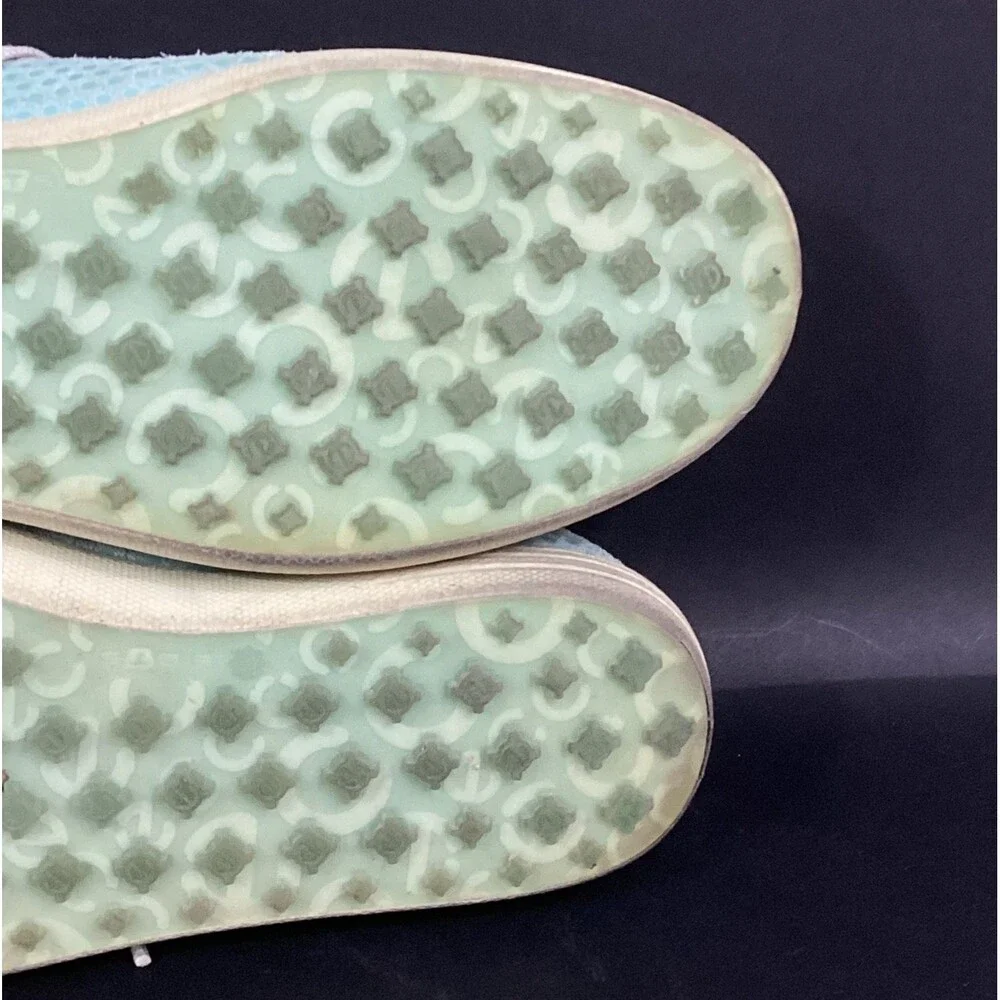 Ecco Spikeless Golf Shoes - Women's Sz 9.5 Extra Width- Sky Blue Spotted - E-DTS - Picture 9 of 10